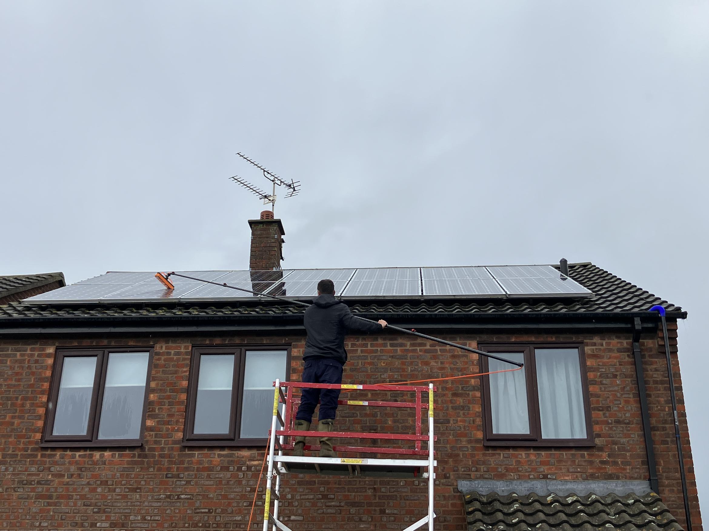 Domestic Solar Panel Cleaning Cambridgeshire